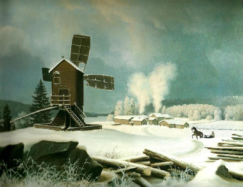 broderna von wrights gamla haminanlaks om vintern oil painting image